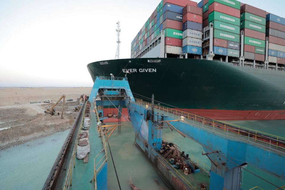 Credits: EPA/Suez Canal Authority