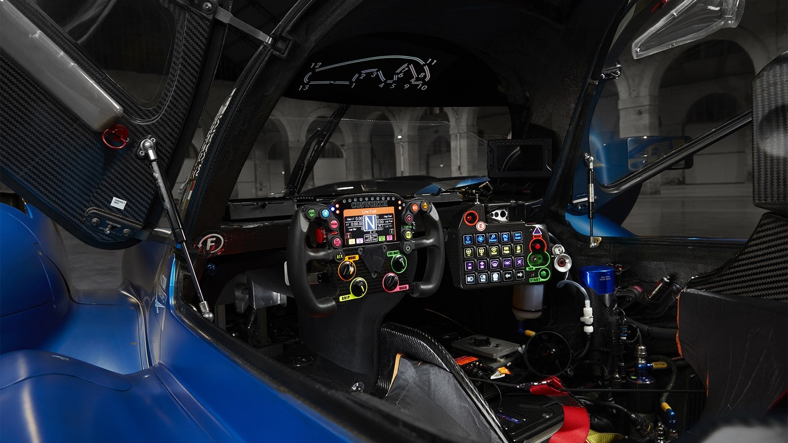 Gli interni dell'Alpine A480. Crediti: Alpine