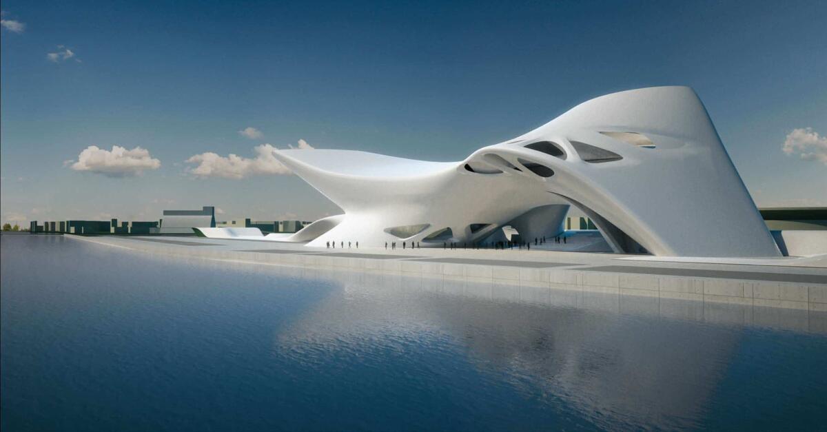 Zaha Hadid a Reggio Calabria per il Museo del Mare - Zaha Hadid a Reggio Calabria per il Museo del Mare. Ph. sardiniapost.it