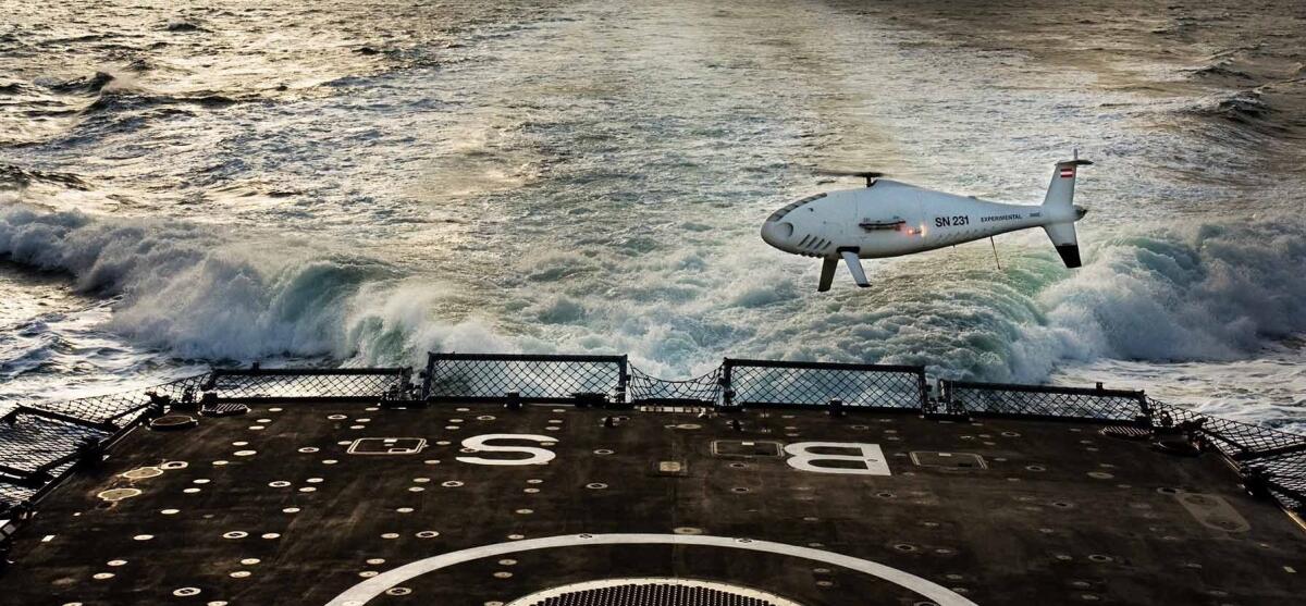 Camcopter S-100: la nuova frontiera della sorveglianza marina - Camcopter S-100, EMSA, sorveglianza marina, coste europee Credits: Schiebel.net