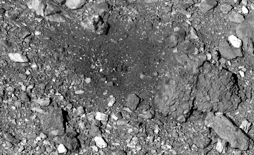 Foto del terreno del sito Nightingale dopo il campionamento Credits: NASA/Goddard/University of Arizona