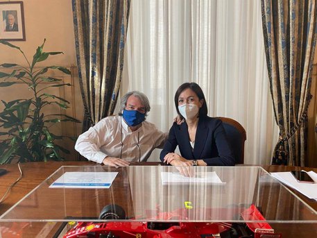 Ministro per la Semplificazione e la Pubblica Amministrazione, Renato Brunetta e la Ministra per il Sud e coesione territoriale, Mara Carfagna. Ansa