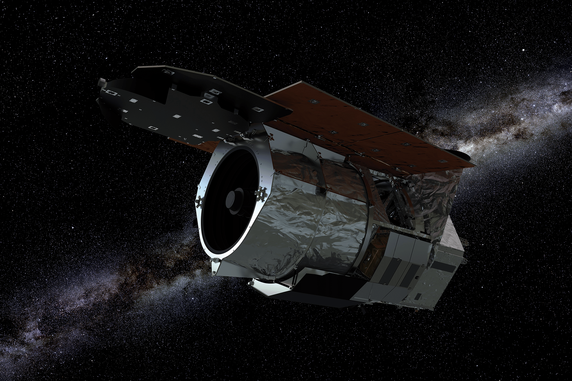 Rendering del nuovo Nancy Grace Roman Space Telescope (hubblesite.com)