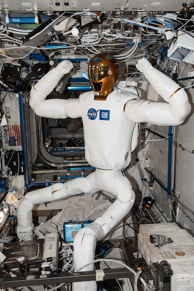 Sviluppo dell'astronauta artificiale Robonaut 2. Crediti: Johnson Space Center NASA.