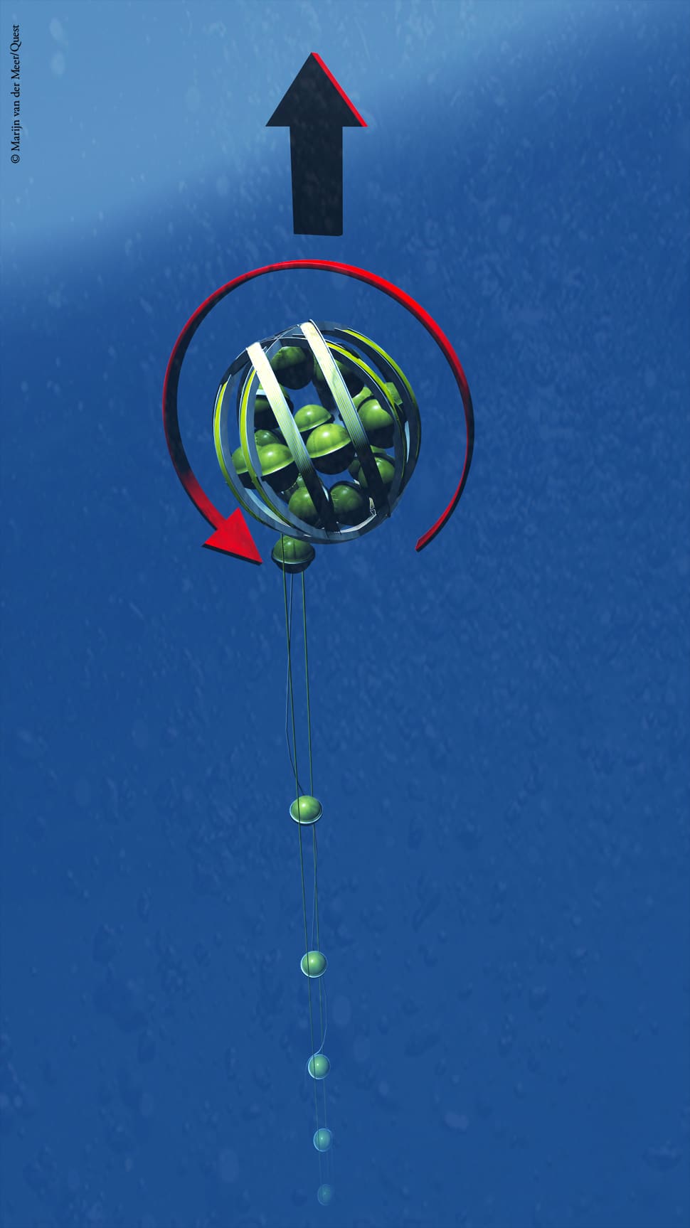 Lo srotolamento della sfera. Fonte: Marijn van der Meer/Quest