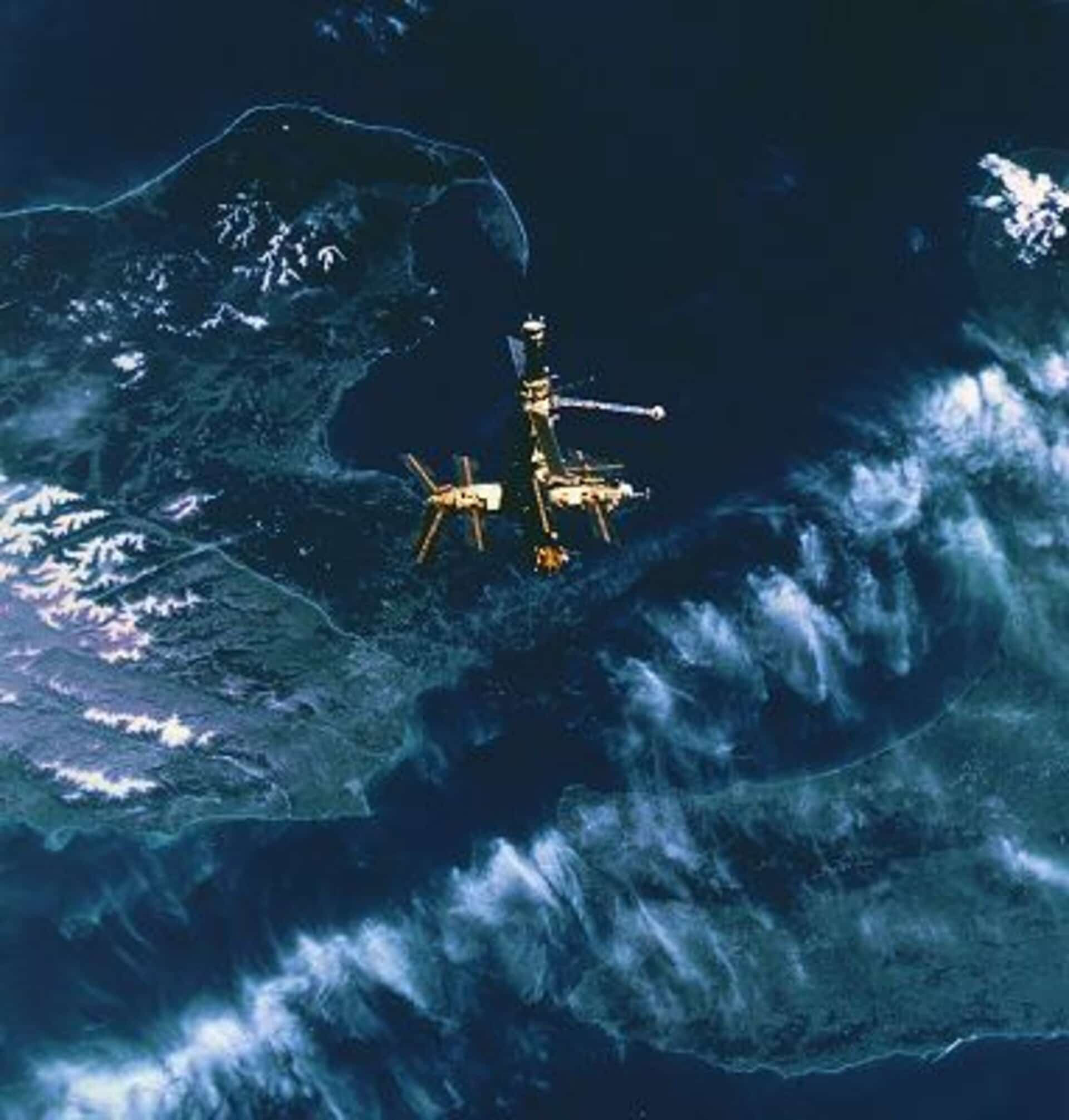 La Mir sopra la Nuova Zelanda. Credits: NASA