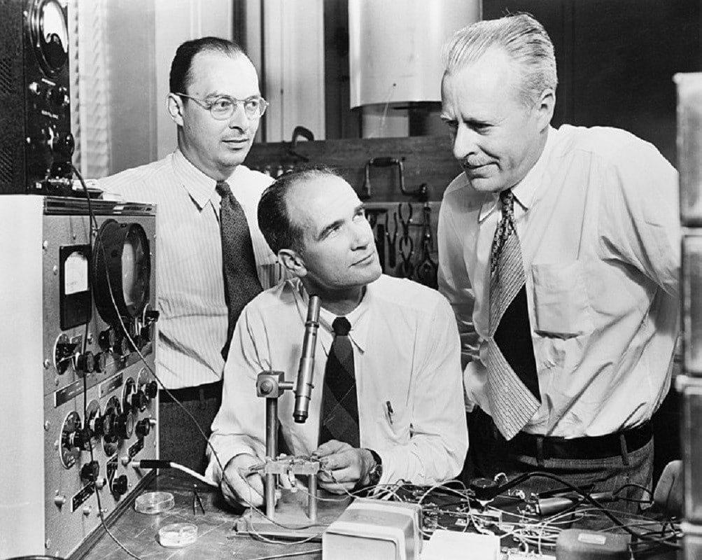 Bardeen, Shockley e Brattain. Credits: Wikipedia