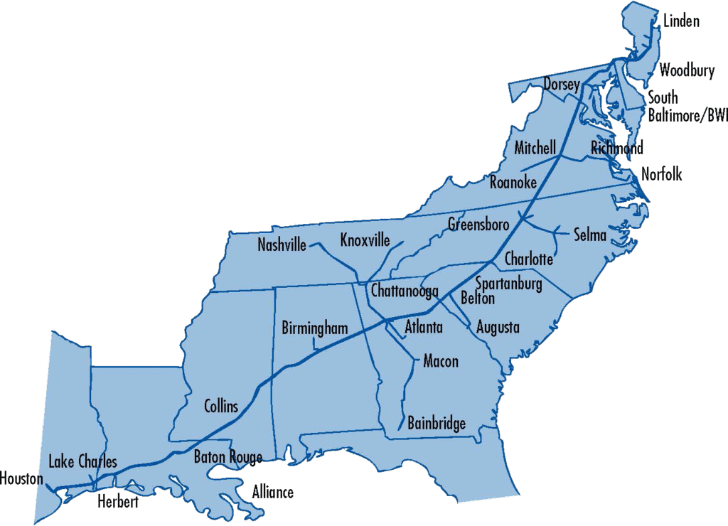 Il condotto Colonial Pipeline (Fonte: Colonial Pipeline)