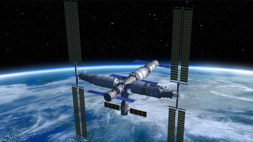 Render della futura stazione spaziale cinese Credits: Wired