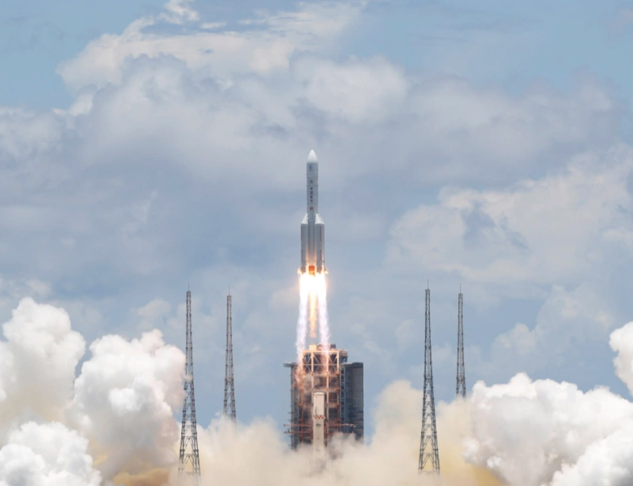 Il razzo Long Mach 5 della missione Tianwen-1. Credits: CNSA