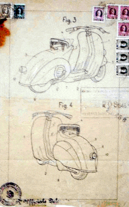 Il brevetto depositato della Vespa Piaggio, Ufficio brevetti e marchi
