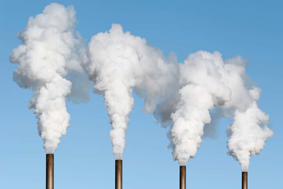 thick white smoke with blue sky (XXL)