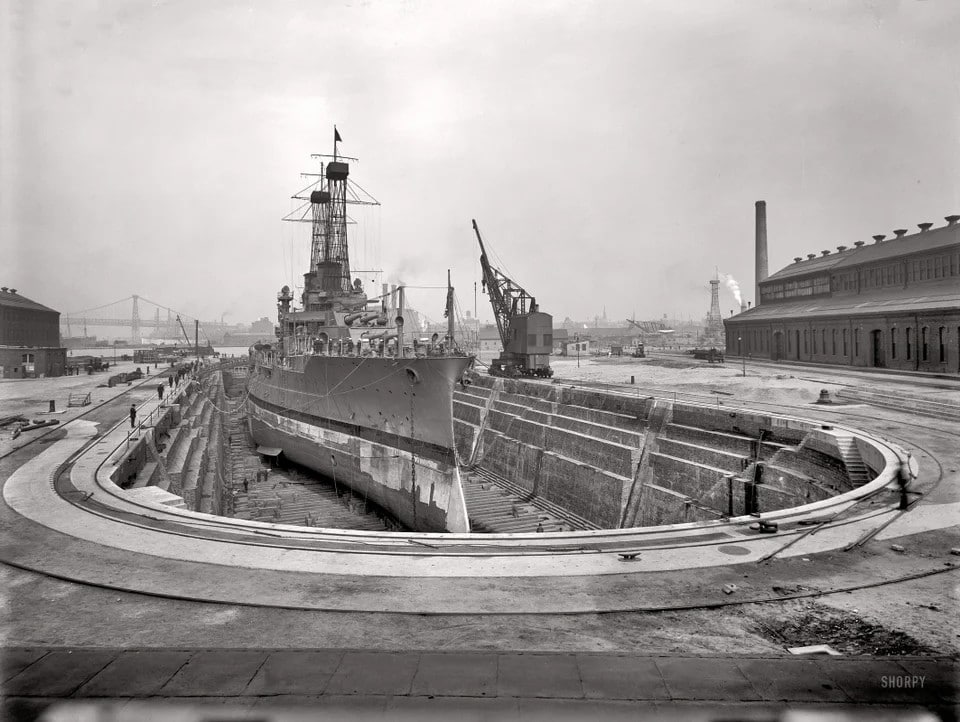 Prua a bulbo della USS Delaware BB-28. Fonte Reddit