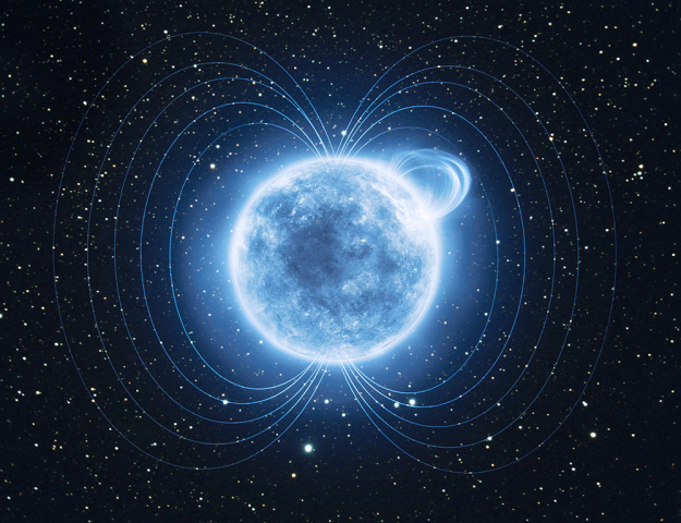 Render di una magnetar. Credits: ESA