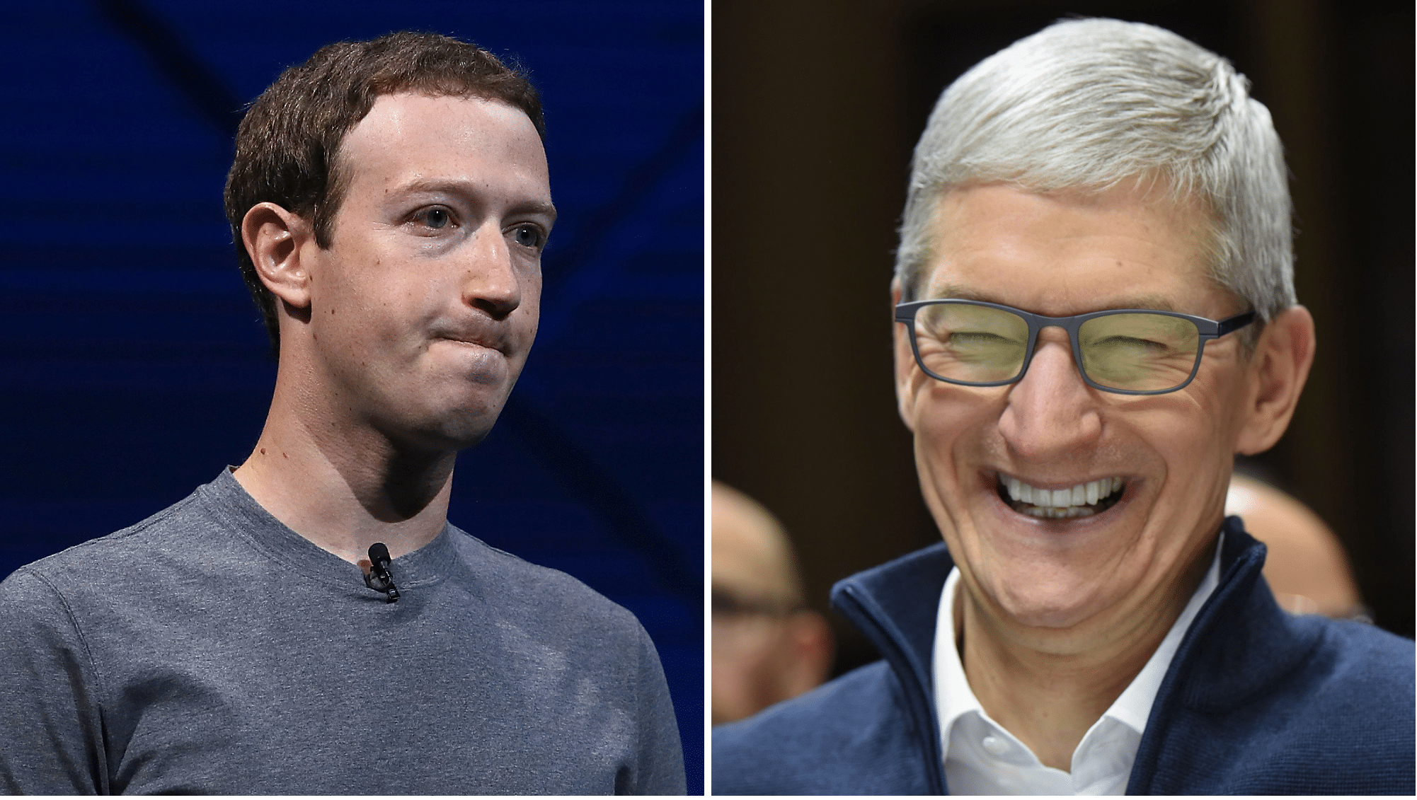 Zuckerberg e Cook, Facebook e Apple