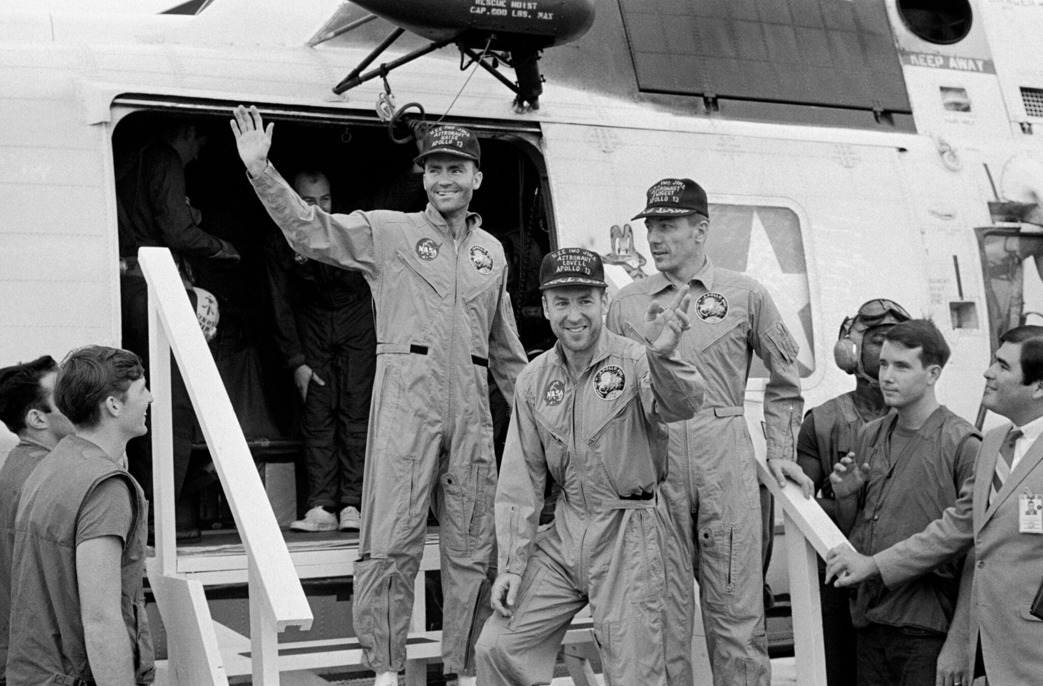 L'equipaggio dell'Apollo 13. Credit: Wikipedia