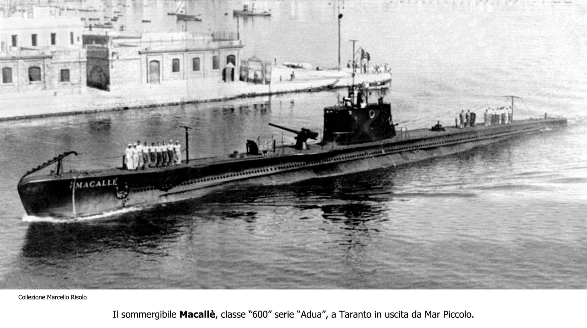 Sommergibile Macallè. Fonte: wikimedia commons