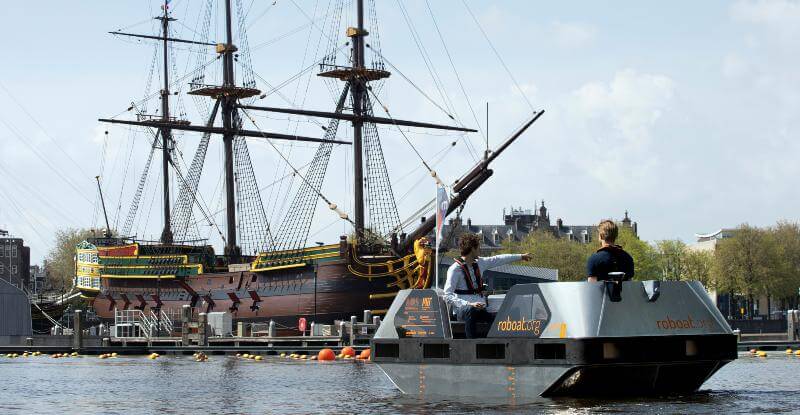 Il prototipo esposto al Museo Marittimo Nazionale di Amsterdam