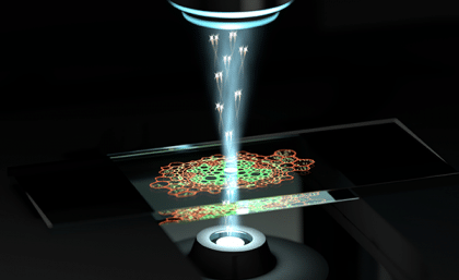 Artist's impression of UQ's new quantum microscope in action. Credits: The University of Queensaland