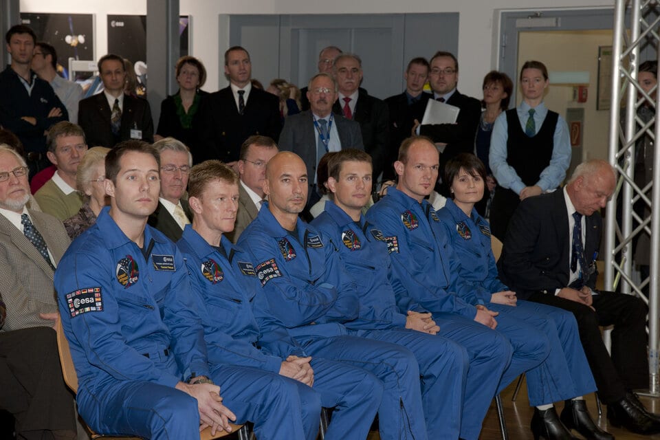 Astronauti selezionati nel 2008. Credits: Esa