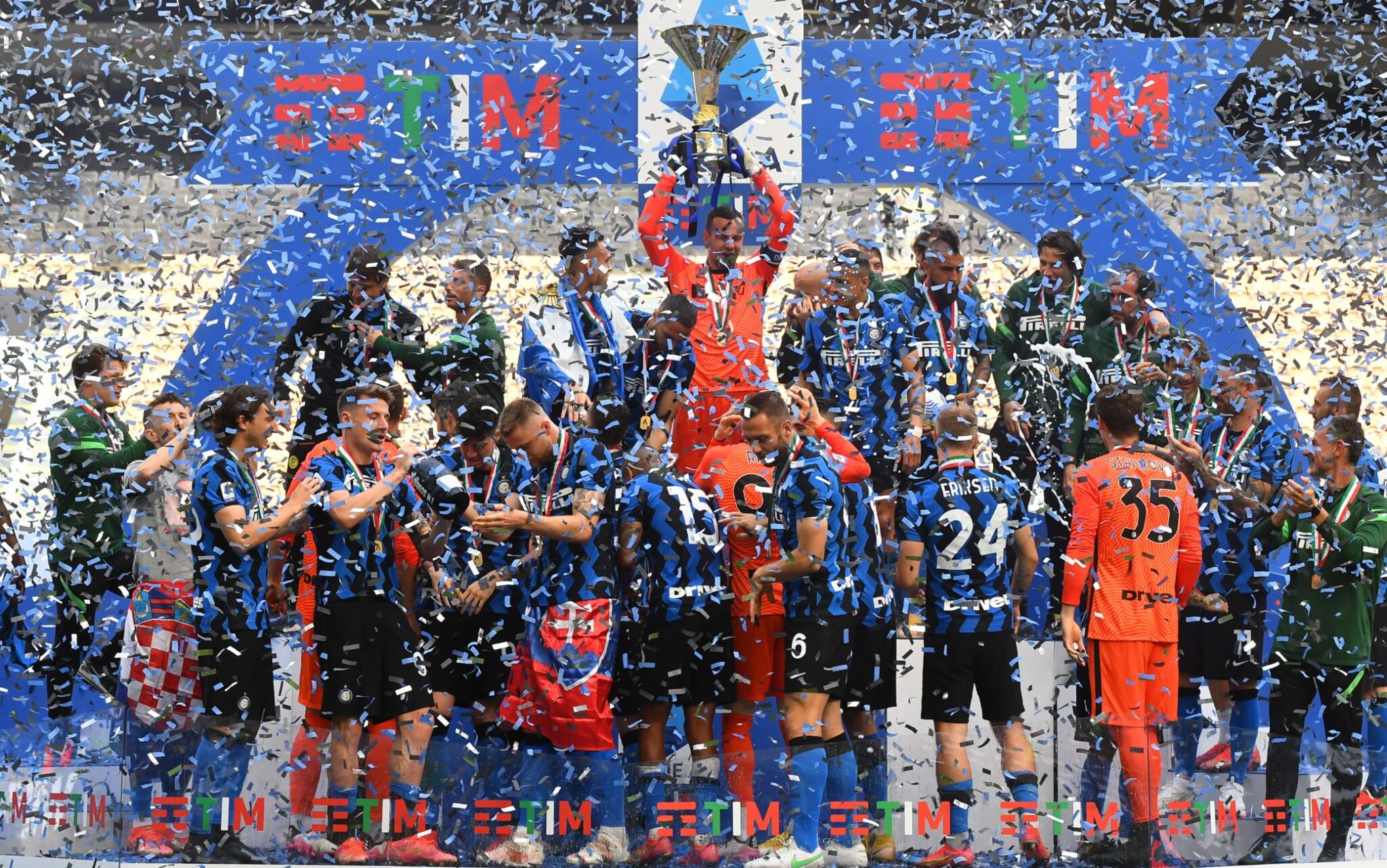 L'Inter Campione d'Italia 2020/2021 (Fonte: Sky Sport)