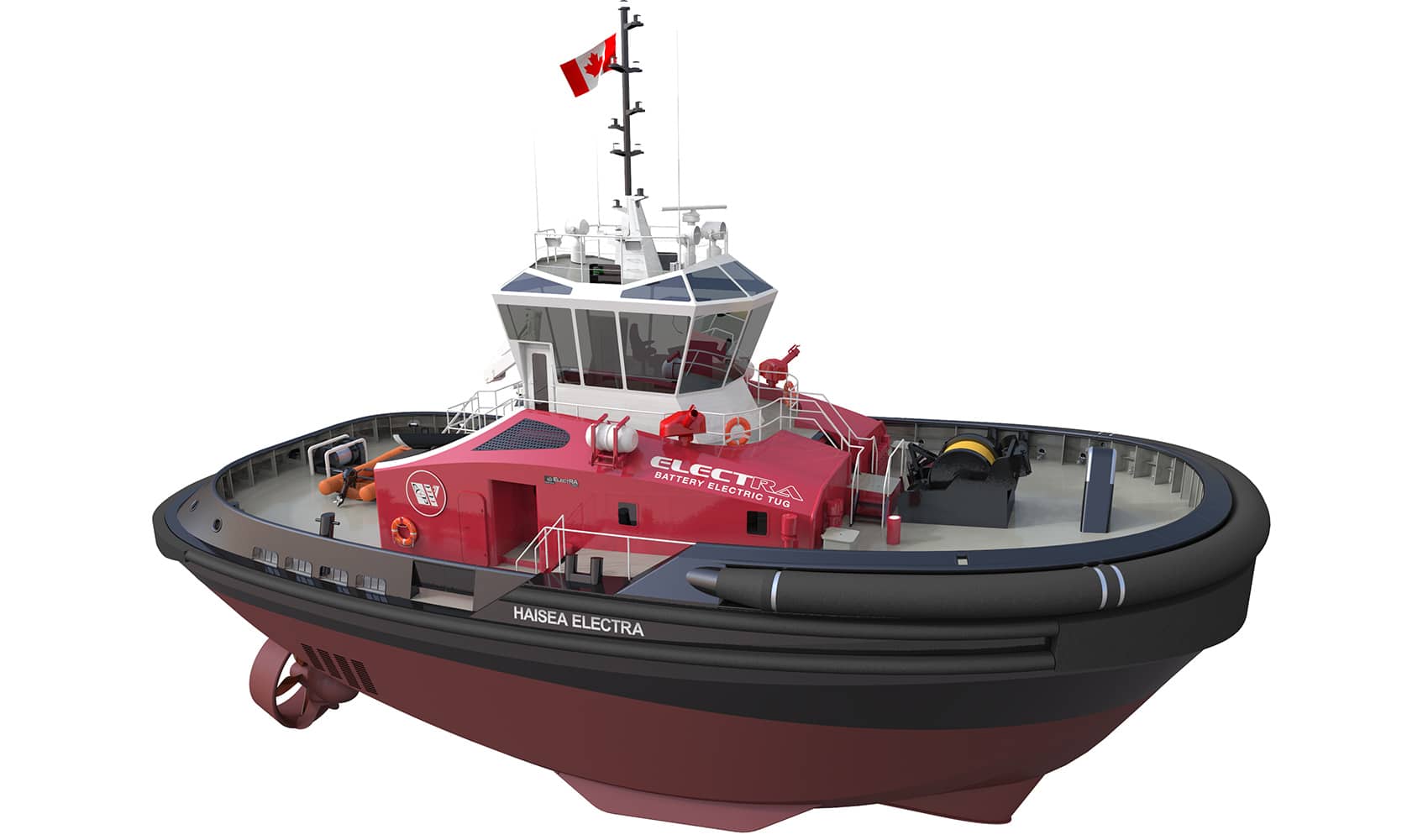 Il rimorchiatore ElectRA 2800. Fonte: Robert Allan Naval architects & Marine Engineers
