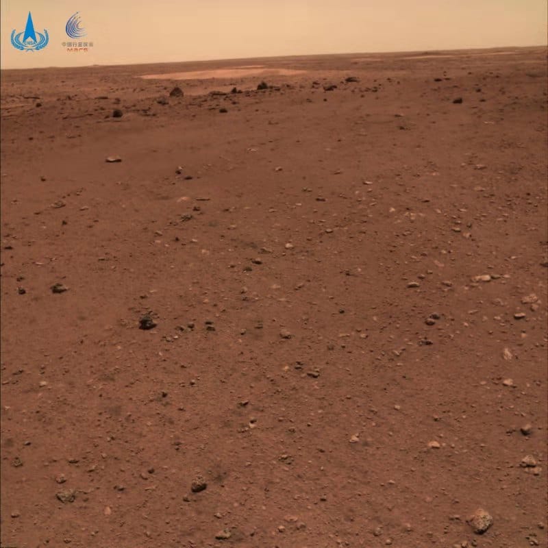 Utopia Planitia, il grande cratere dove si ipotizza ci sia ghiaccio d'acqua sotto la superficie. Credits: CNSA