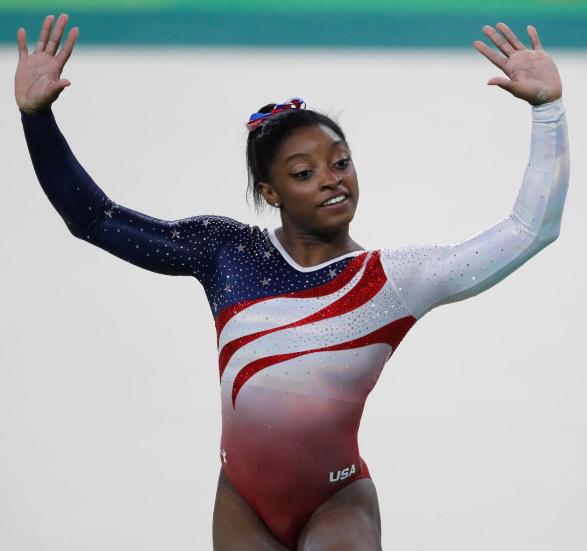 Simone Biles, Michael Phelps, Naomi Osaka: la salute mentale vale più di un oro - Rio de Janeiro - Simone Biles, ginasta dos Estados Unidos, durante final em que levou medalha de ouro na disputa por equipes feminina nos Jogos Olímpicos Rio 2016. (Fernando Frazão/Agência Brasil)