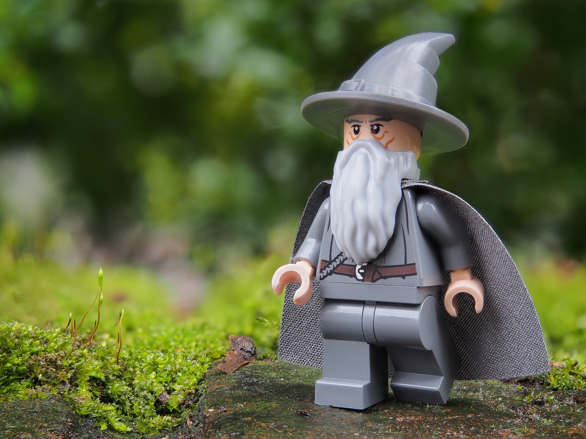 Una riproduzione Lego di Gandalf il Grigio