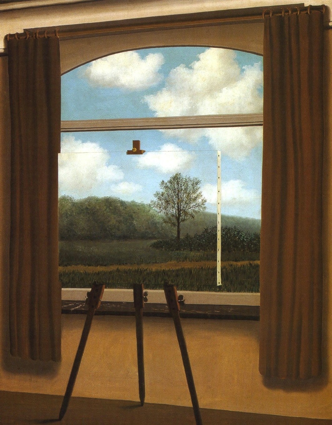 La Condition Humaine. René Magritte. Olio su tela, 1933