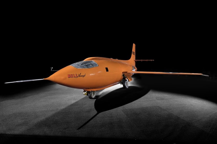 Il velivolo storico Bell X-1 denominato Glamorous Glennis, primo a rompere il muro del suono. Crediti: Smithsonian National Air and Space Museum.