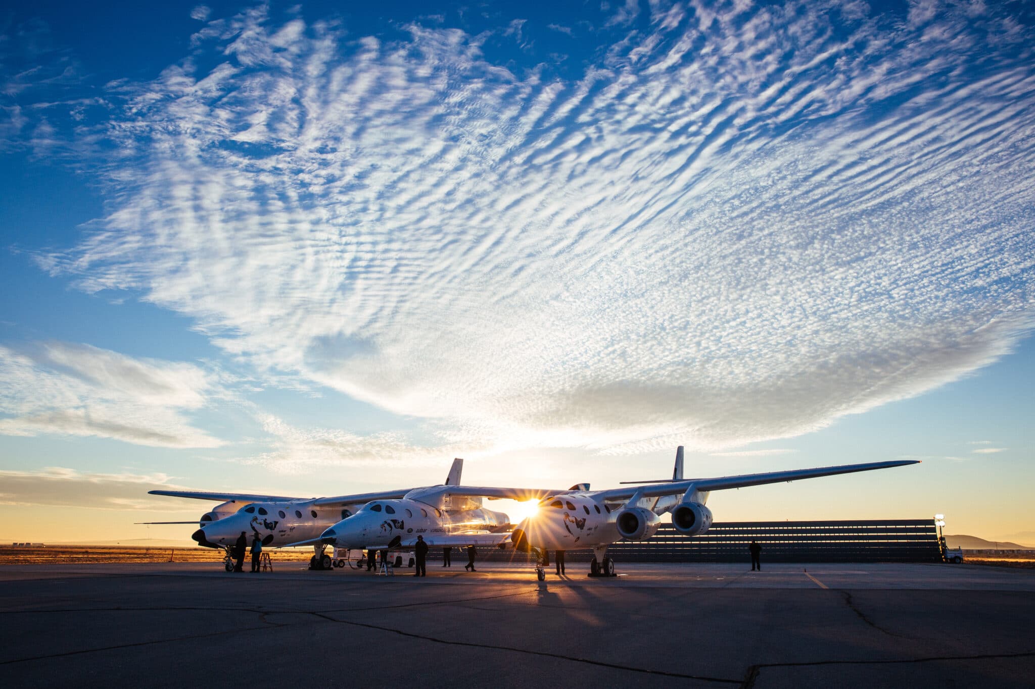 Copyright Virgin Galactic (2018)VSS Unity's 7th Glide Flight in Mojave, CA on Jan. 11, 2018.