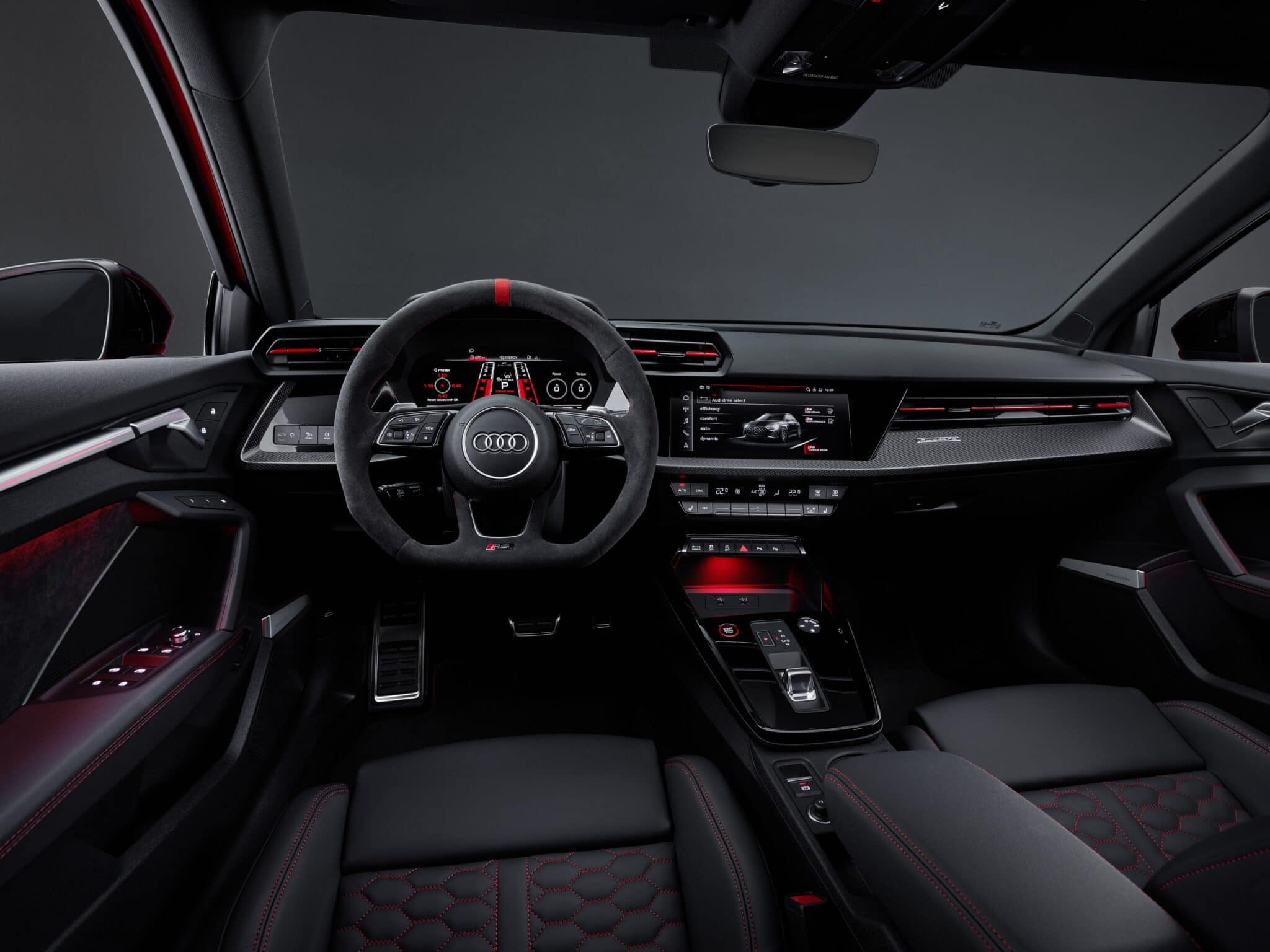 Gli interni dell'Audi RS3 - Crediti foto: ufficio stampa Audi Italia