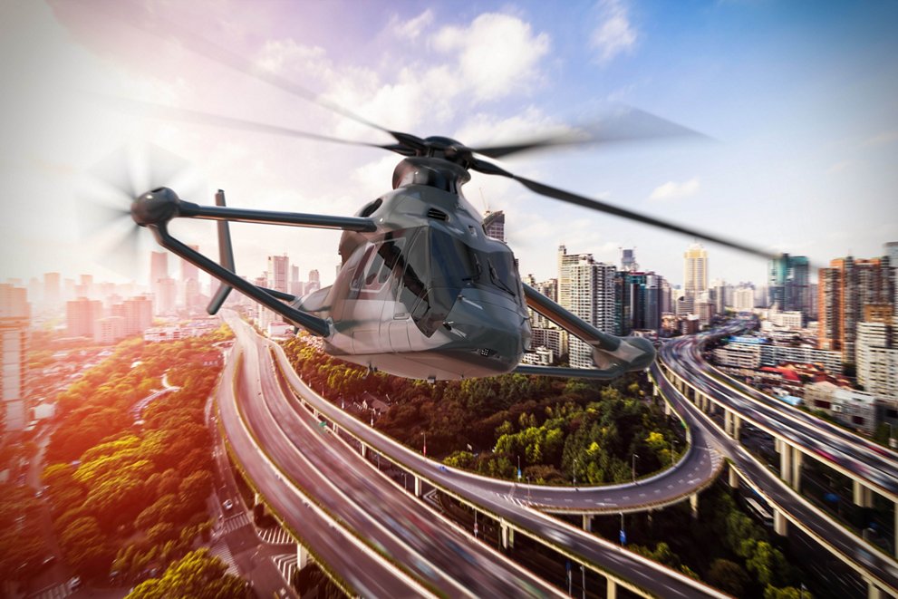 Render cittadino dell'elicottero Racer Credits: Airbus