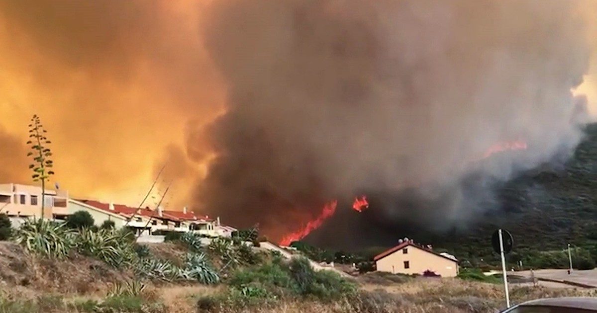 Incendio a Porto Alabe