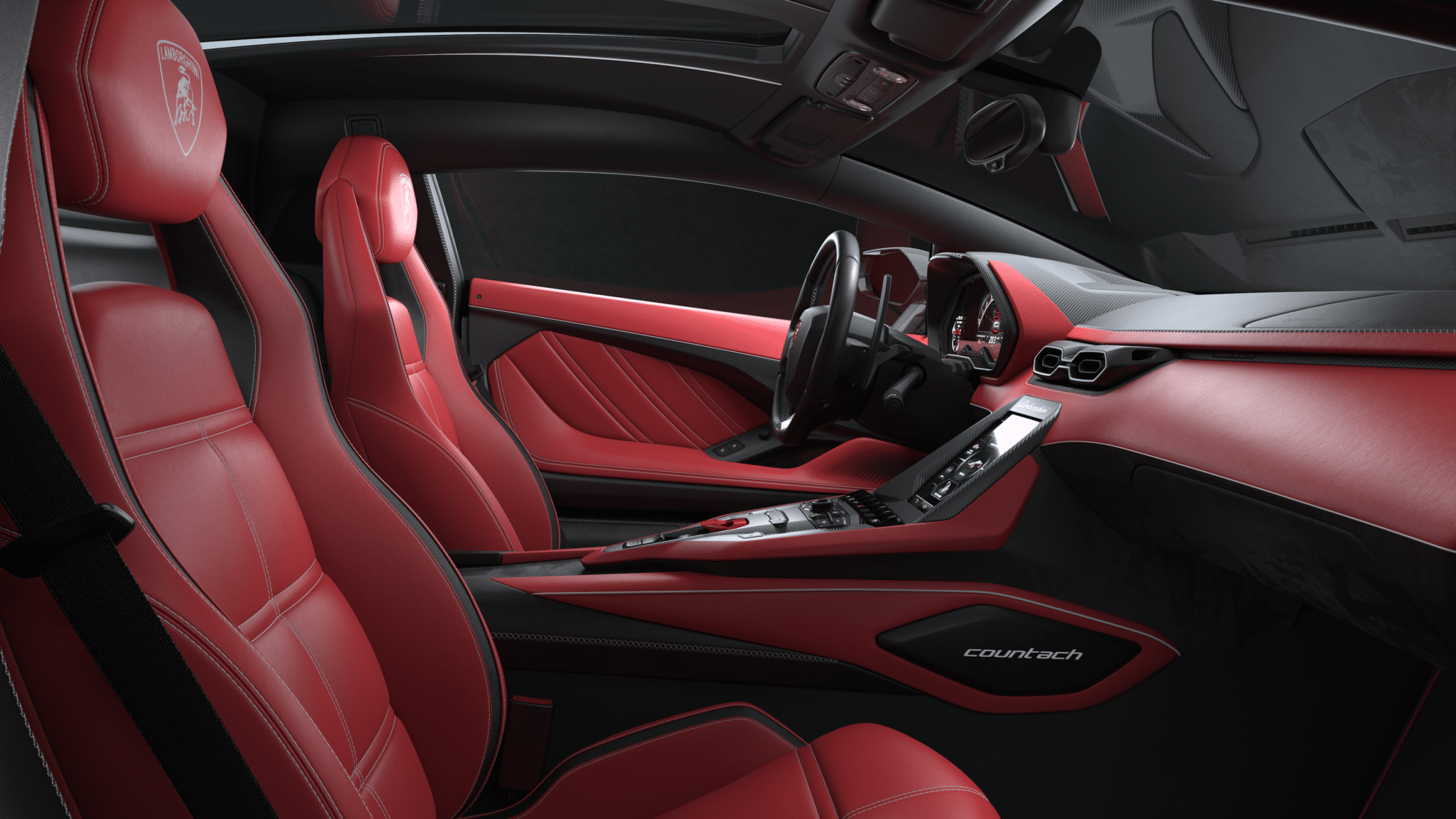 Gli interni della Lamborghini Countach - Crediti foto: ufficio stampa Lamborghini