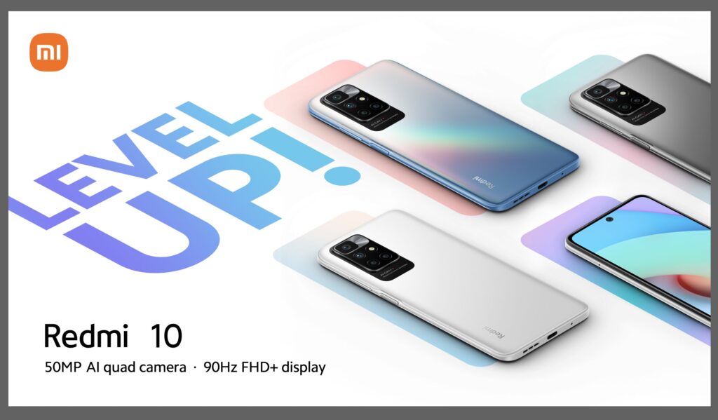 Una delle immagini promozionali del nuovo Redmi 10 di Xiaomi.