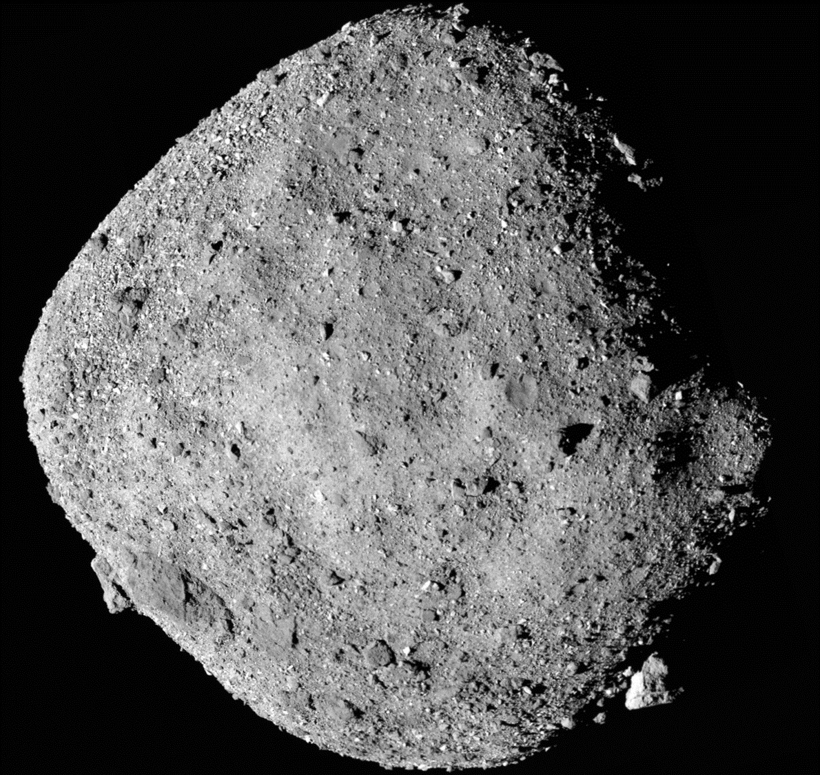 Asteroide Bennu. Credits: NASA/Goddard/University of Arizona