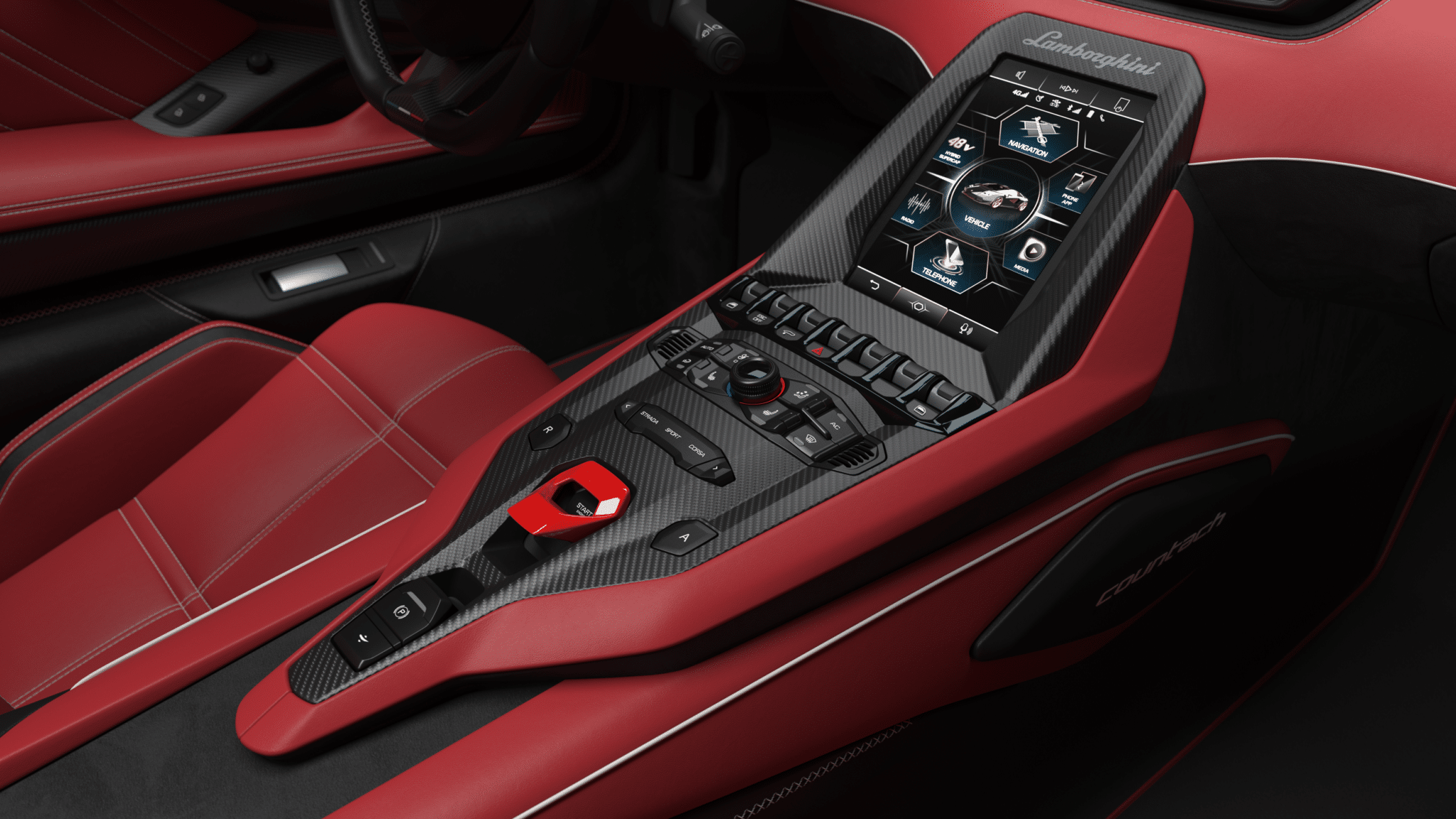 Gli interni della Lamborghini Countach - Crediti foto: ufficio stampa Lamborghini