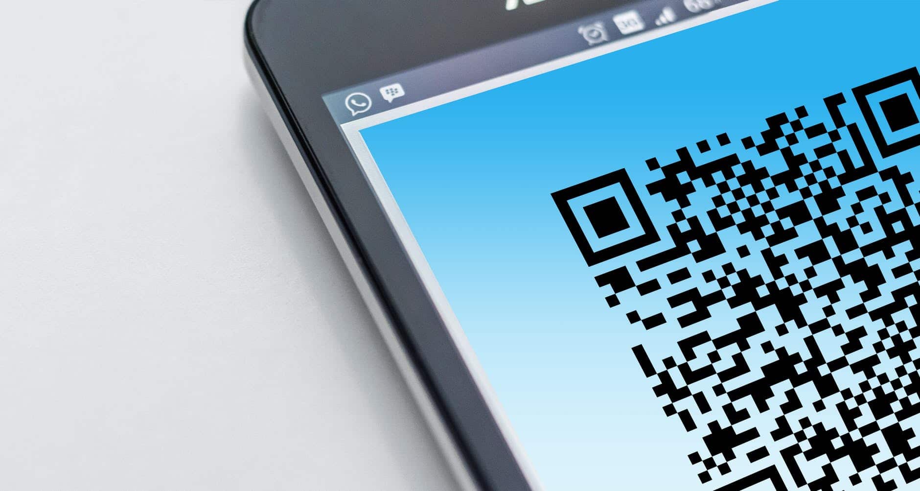 Immagine che mostra un esempio di codice a barre bidimensionale (QR Code)
