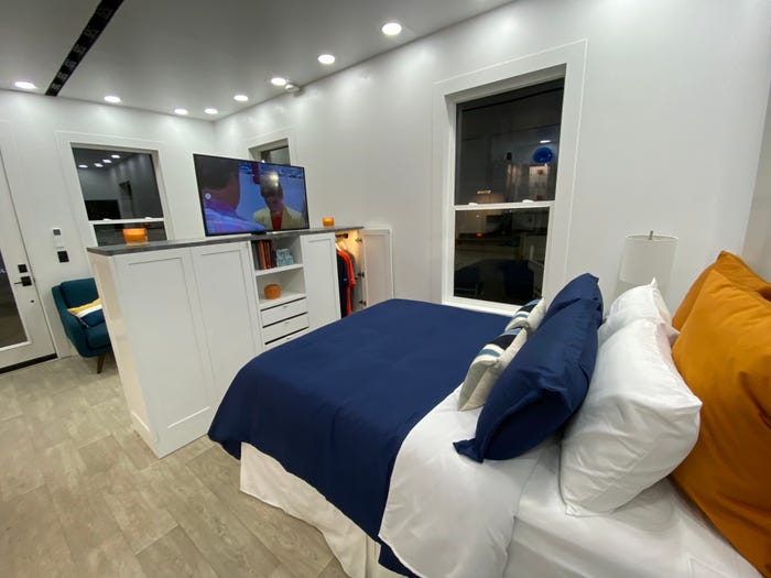 La camera da letto. Credit: Boxabl
