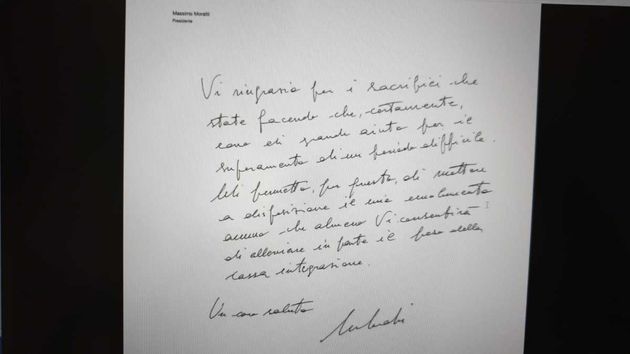 Lettera di Moratti, Twitter