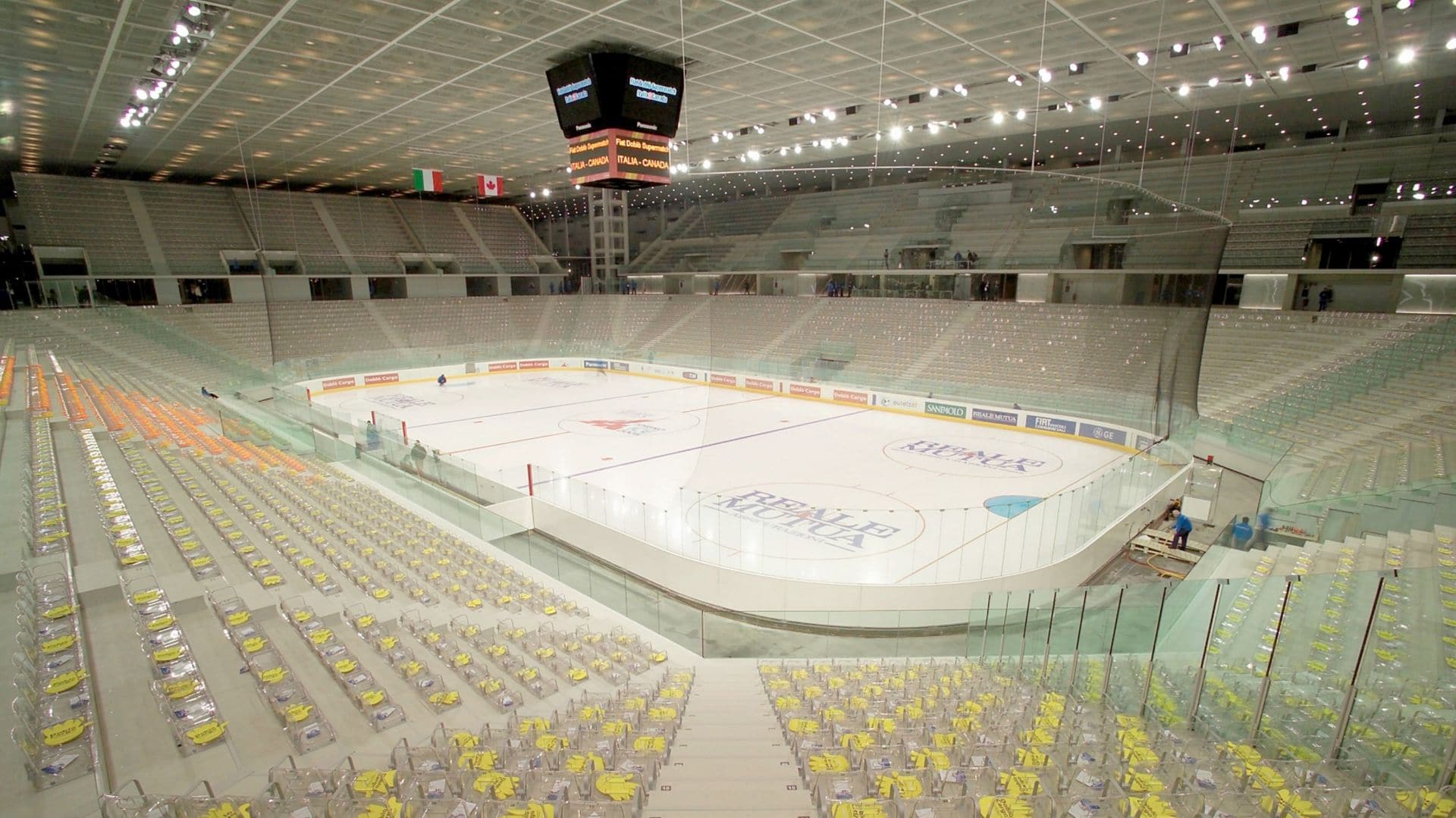 Palahockey Torino realizzato in occasione dei Giochi Olimpici Invernali 2006. Ph: Loema.it