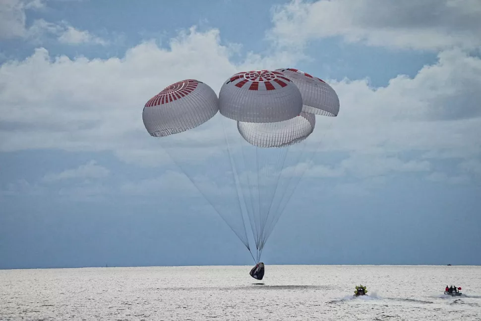 Atterraggio della Inspiration4 Credits: SpaceX