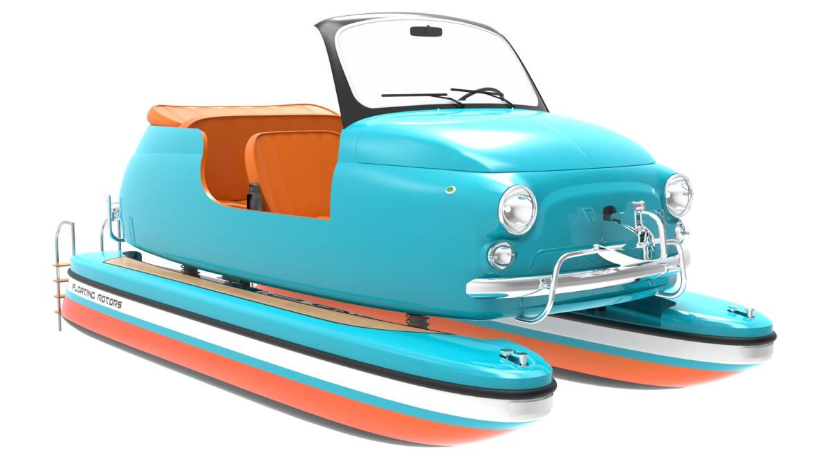 Floating motors: Una classica fiat 500 come motoscafo - 