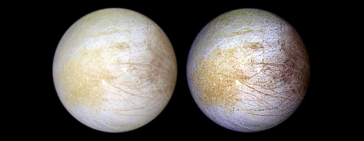 Hubble colpisce ancora: rilevato vapore acqueo nell'atmosfera di Europa! - Europa, acqua, Hubble, vapore, Giove , vita extreterrestre, medicei, Credits: NASA, NASA-JPL, University of Arizona