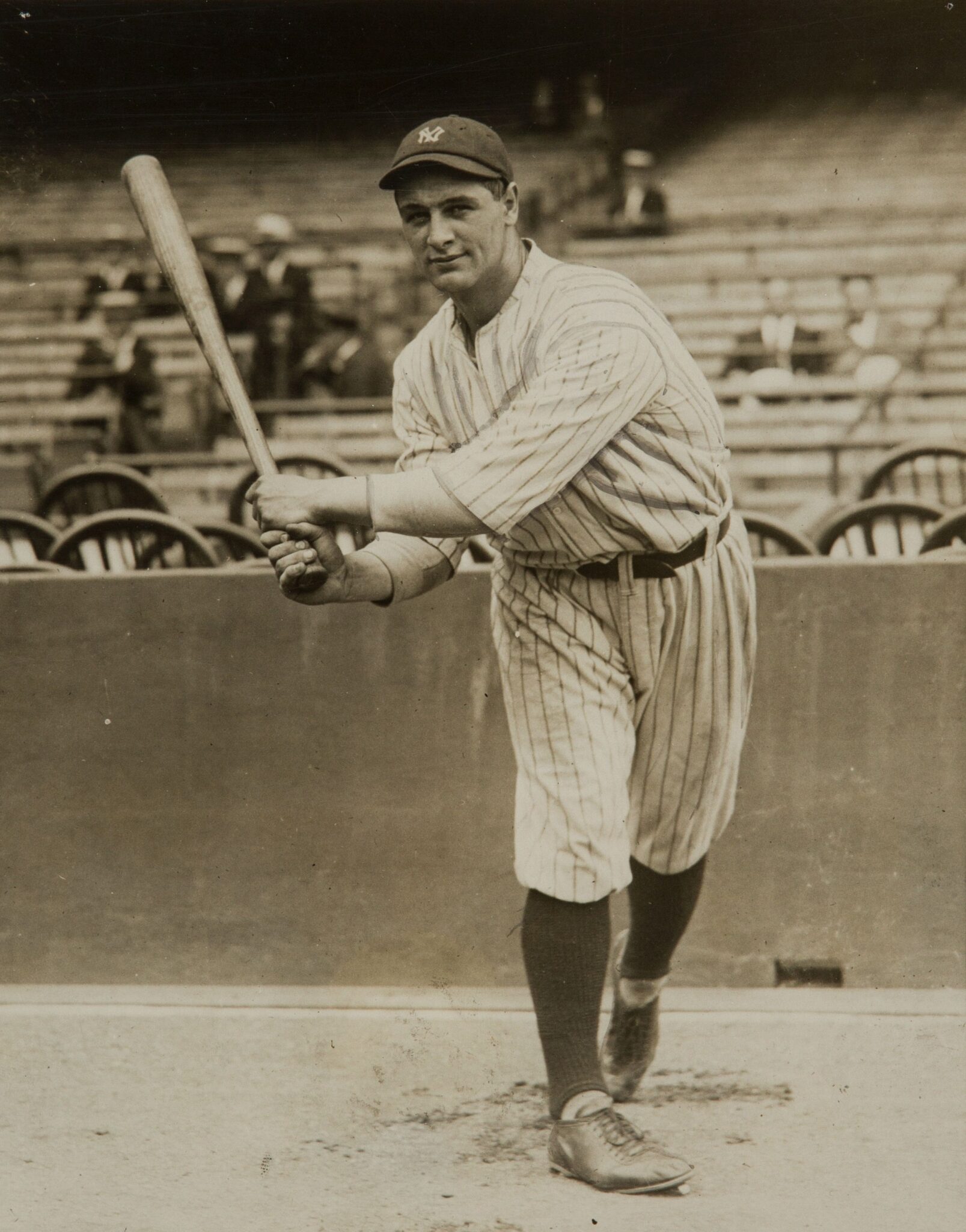 Lou Gehrig, l'11 giugno 1923. Credits: Pagina Wikipedia del giocatore