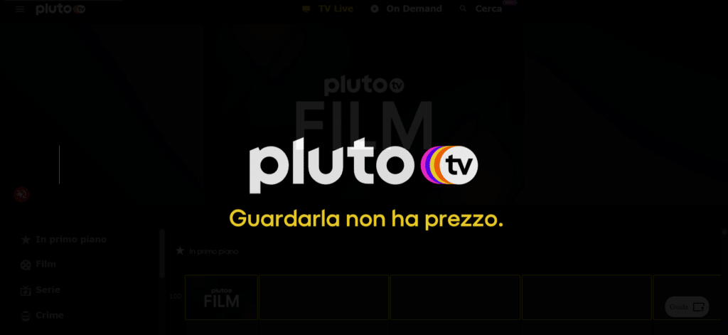 Pluto TV è arrivata in Italia.