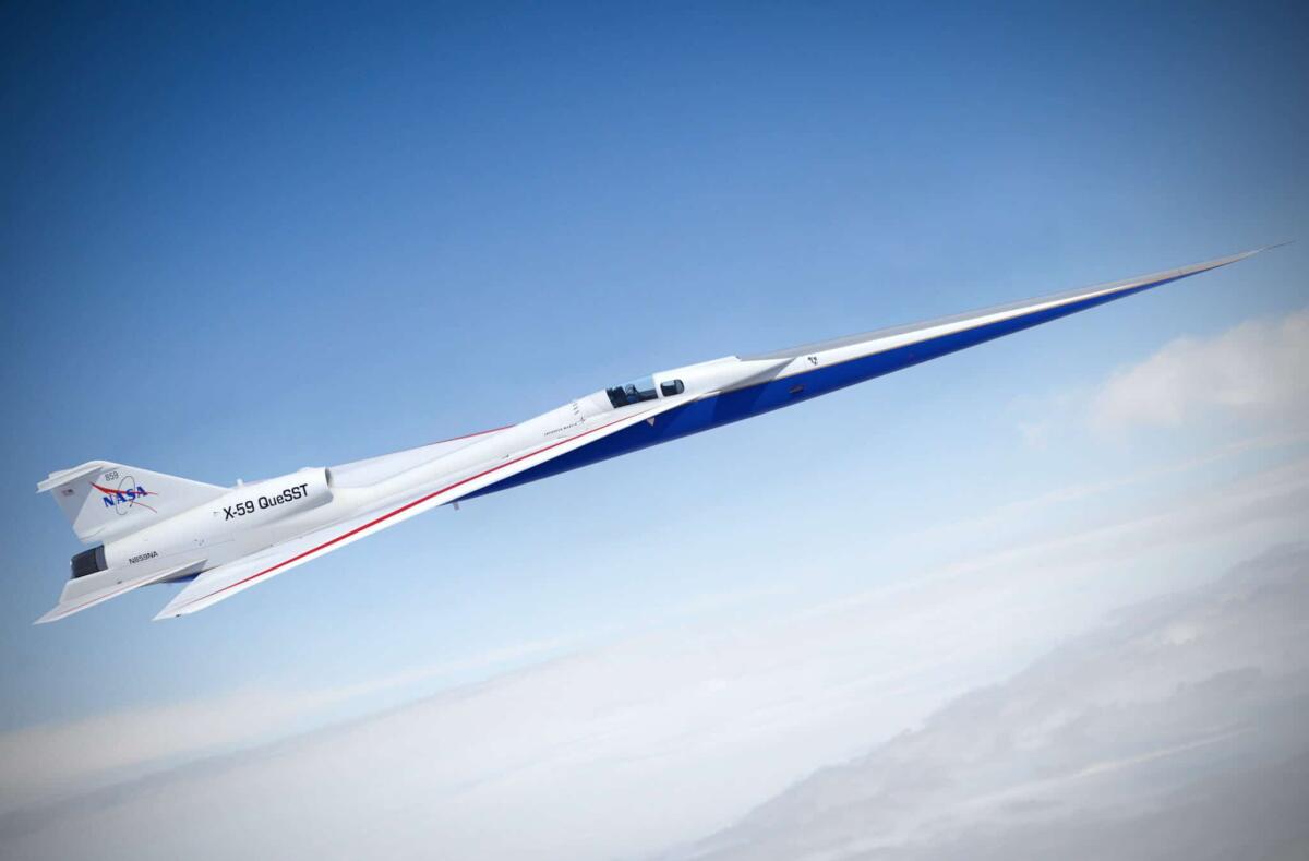 Verso il volo supersonico "silenzioso": la NASA scommette sull'X-59 QueSST - X-59 QueSST supersonico boom sonico, silenzioso, NASA Credits: Lockheed Martin