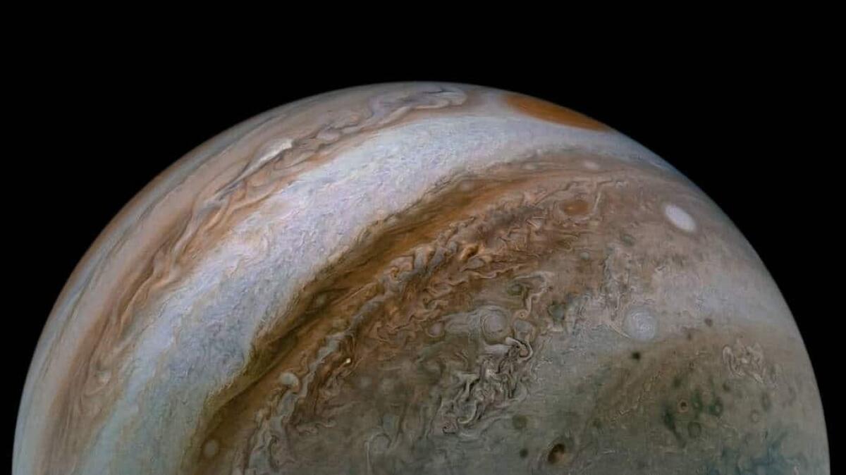 Giove come non l'avete mai visto: la sonda Juno mostra l'atmosfera in 3D! - JUNO, Atmosfera Giove, Italia, Cicloni, sonda , NASA, ASI Credits: NASA/JPL-Caltech/SwRI/MSSS processing by Tanya Oleksuik